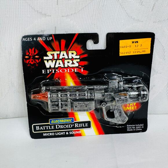 Star Wars Episode 1 Electronic Battle Droid Rifle with Light Sound Working - Picture 5 of 6